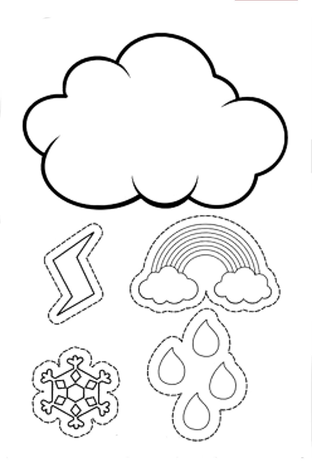 weather coloring pages for preschool