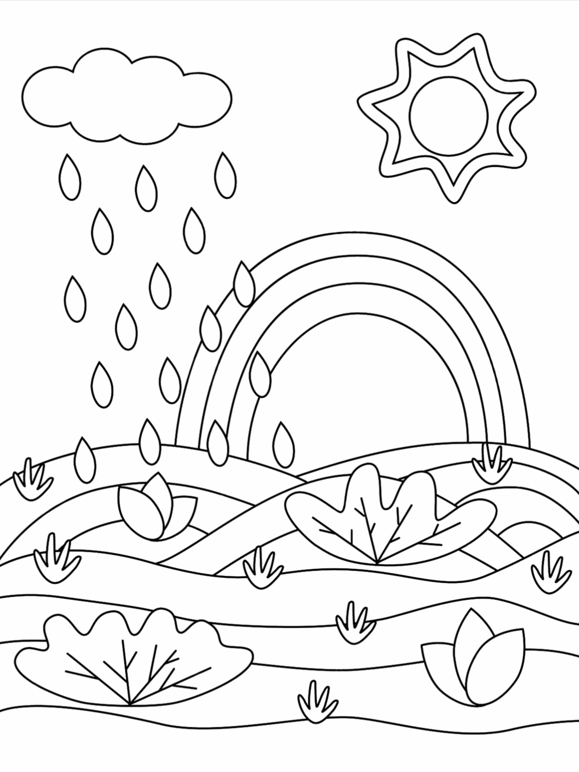 weather coloring pages kids