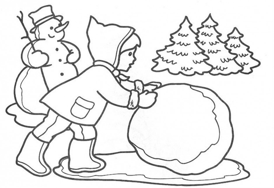 free printable winter coloring pages