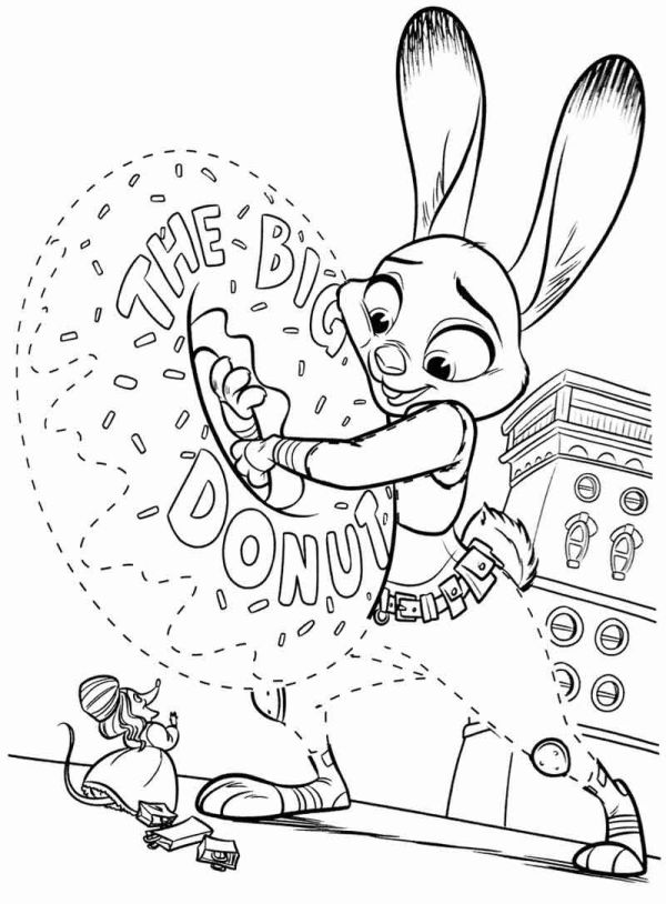 free printable zootopia coloring pages
