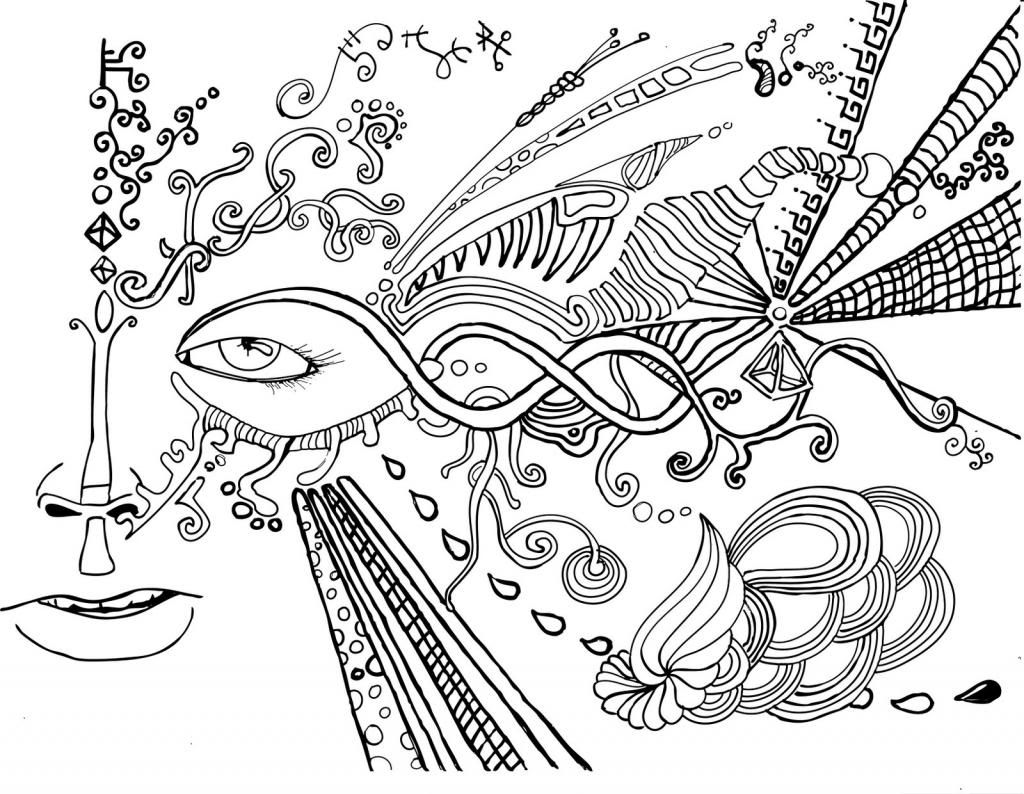 coloring pages psychedelic