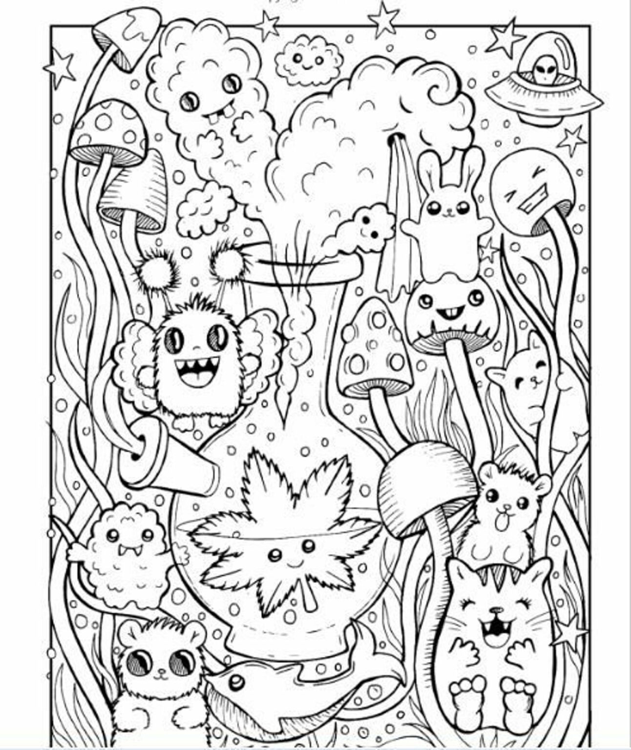 Free Psychedelic Coloring Pages PDF