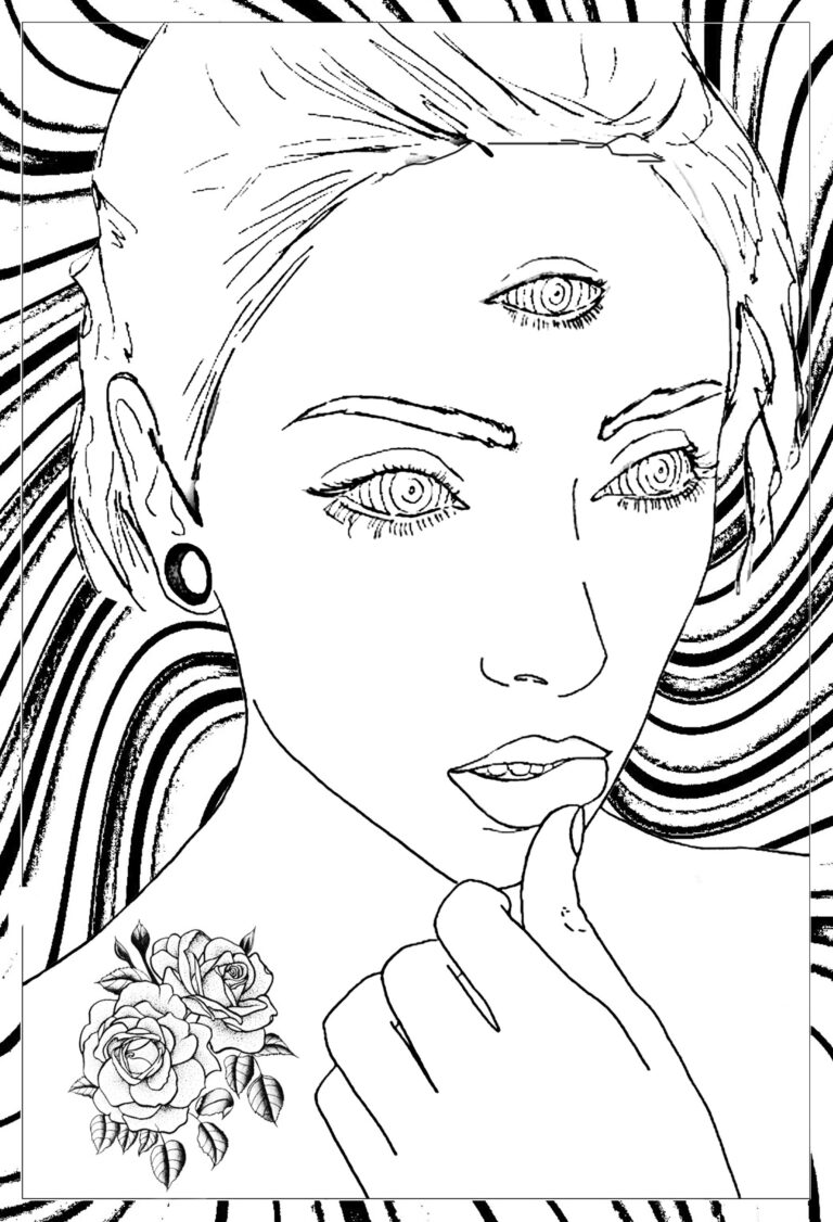 10 Trippy Coloring Pages for Psychedelic Art Fans: Unleash Your Inner Artist