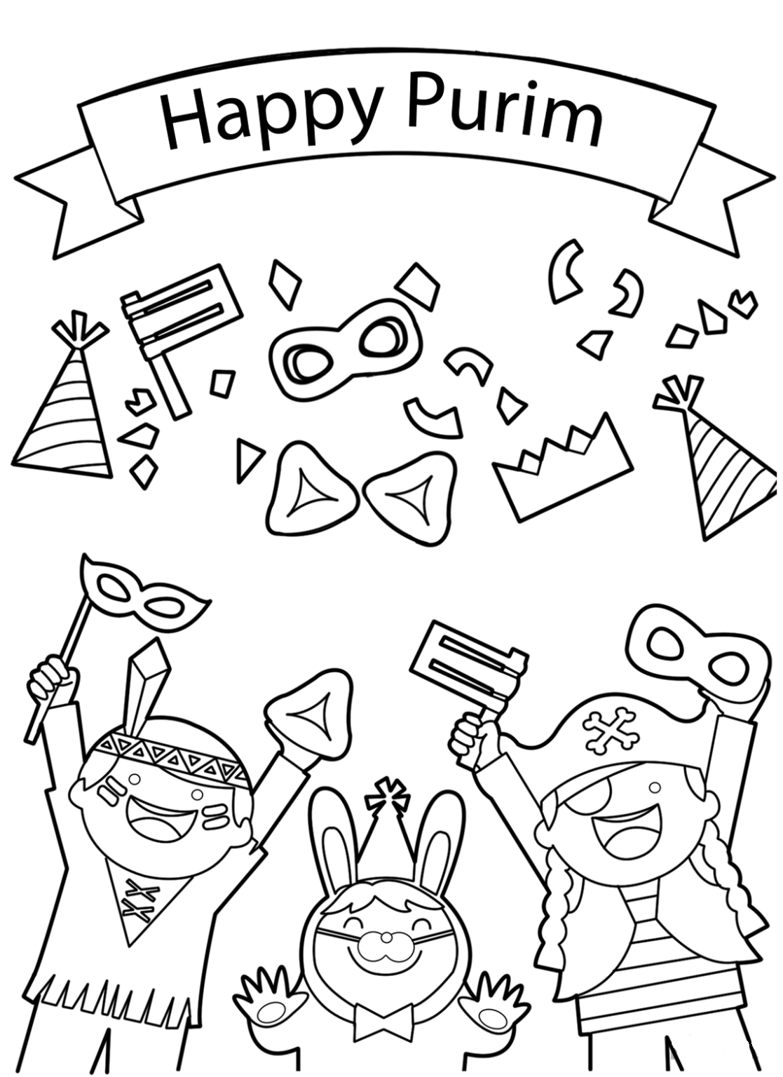 free-purim-coloring-pages-pdf-coloringfolder