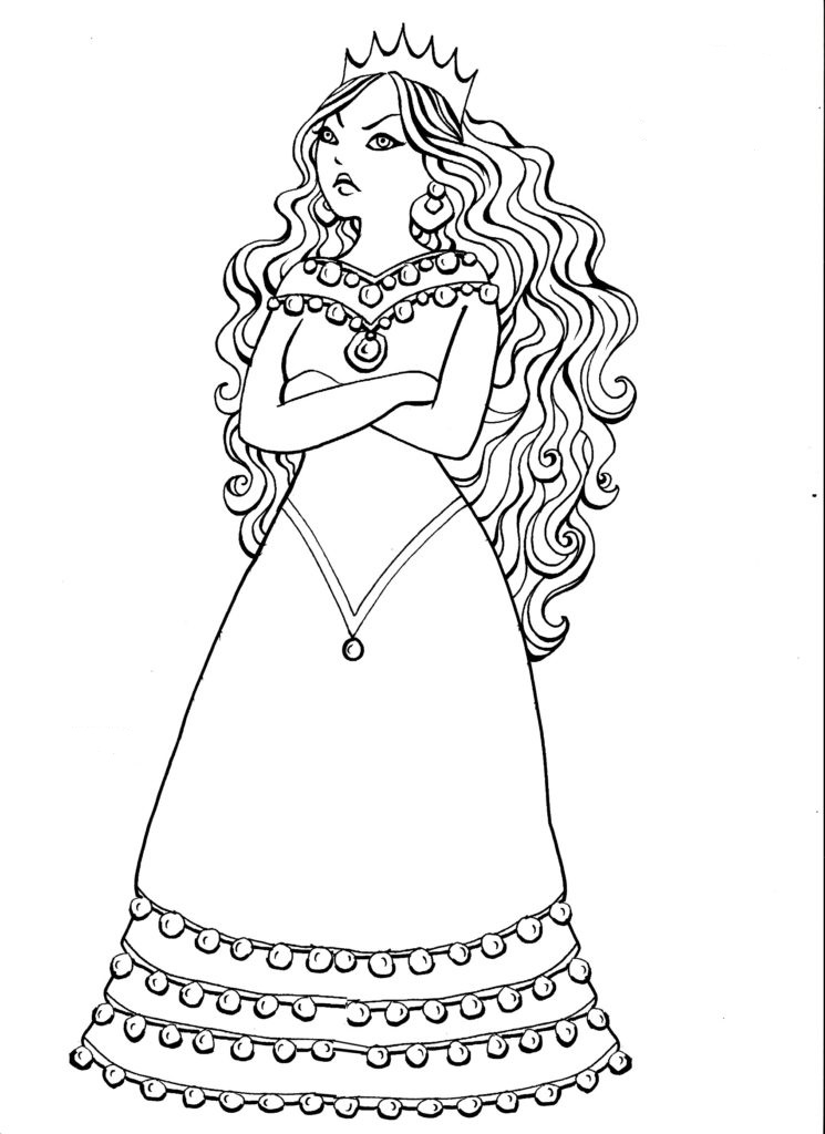 purim characters coloring pages