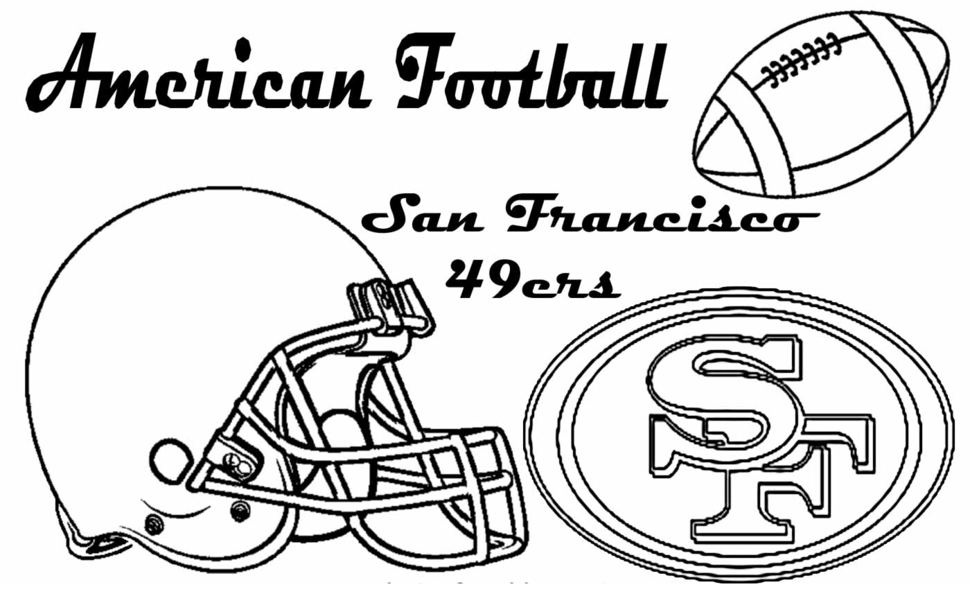 free san francisco 49ers coloring pages