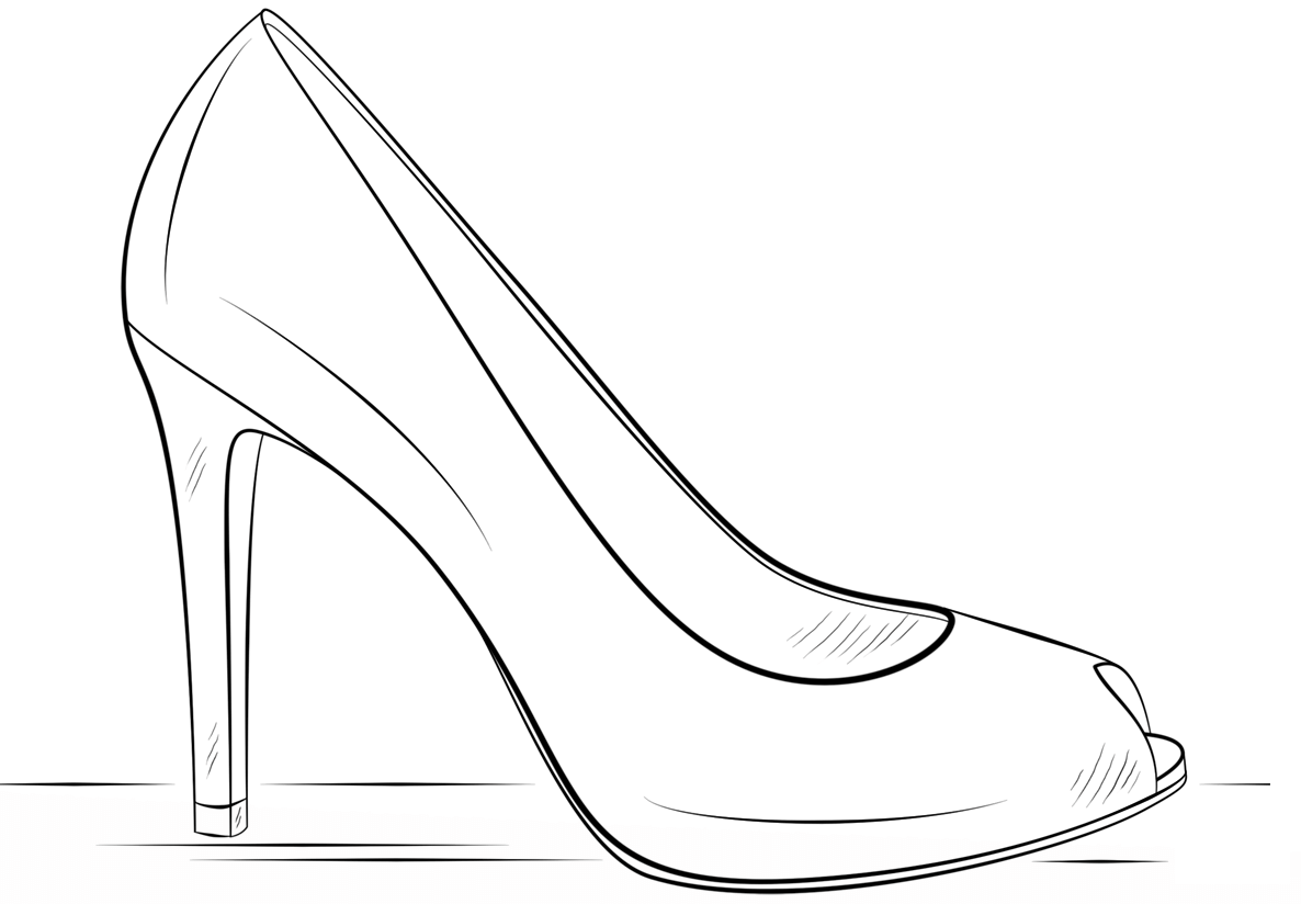 coloring pages of shoes