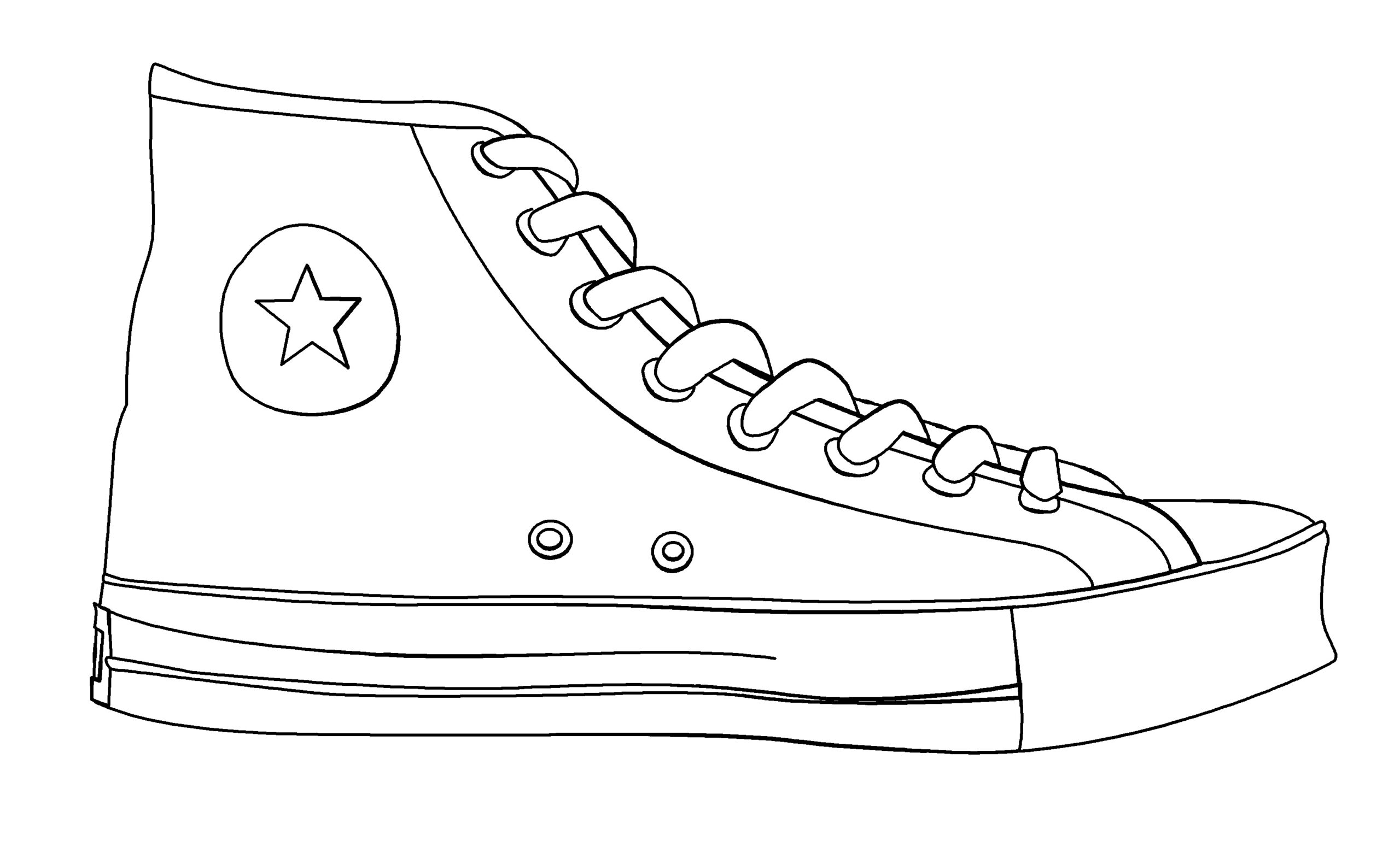 coloring pages shoes