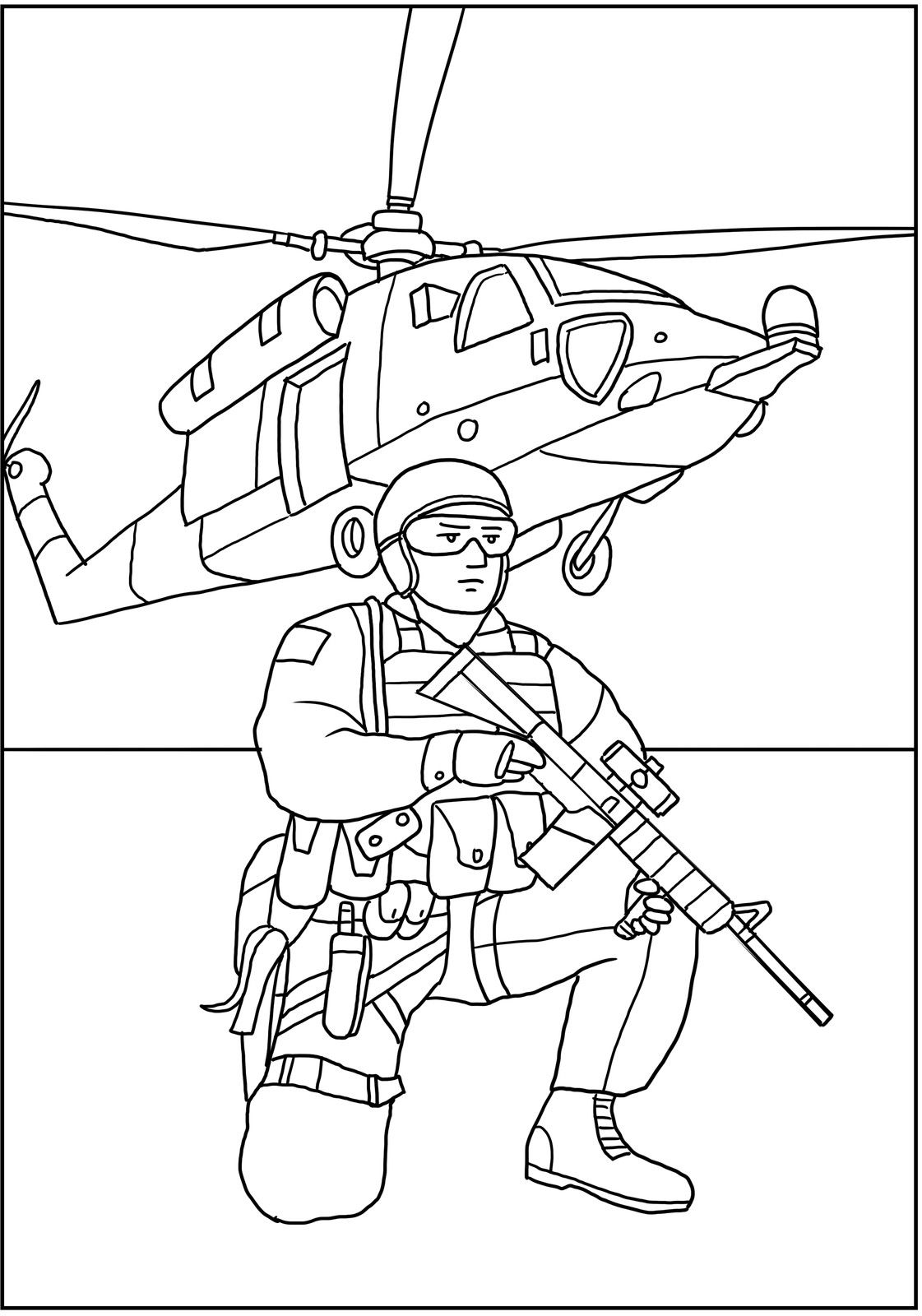soldier coloring pages to print