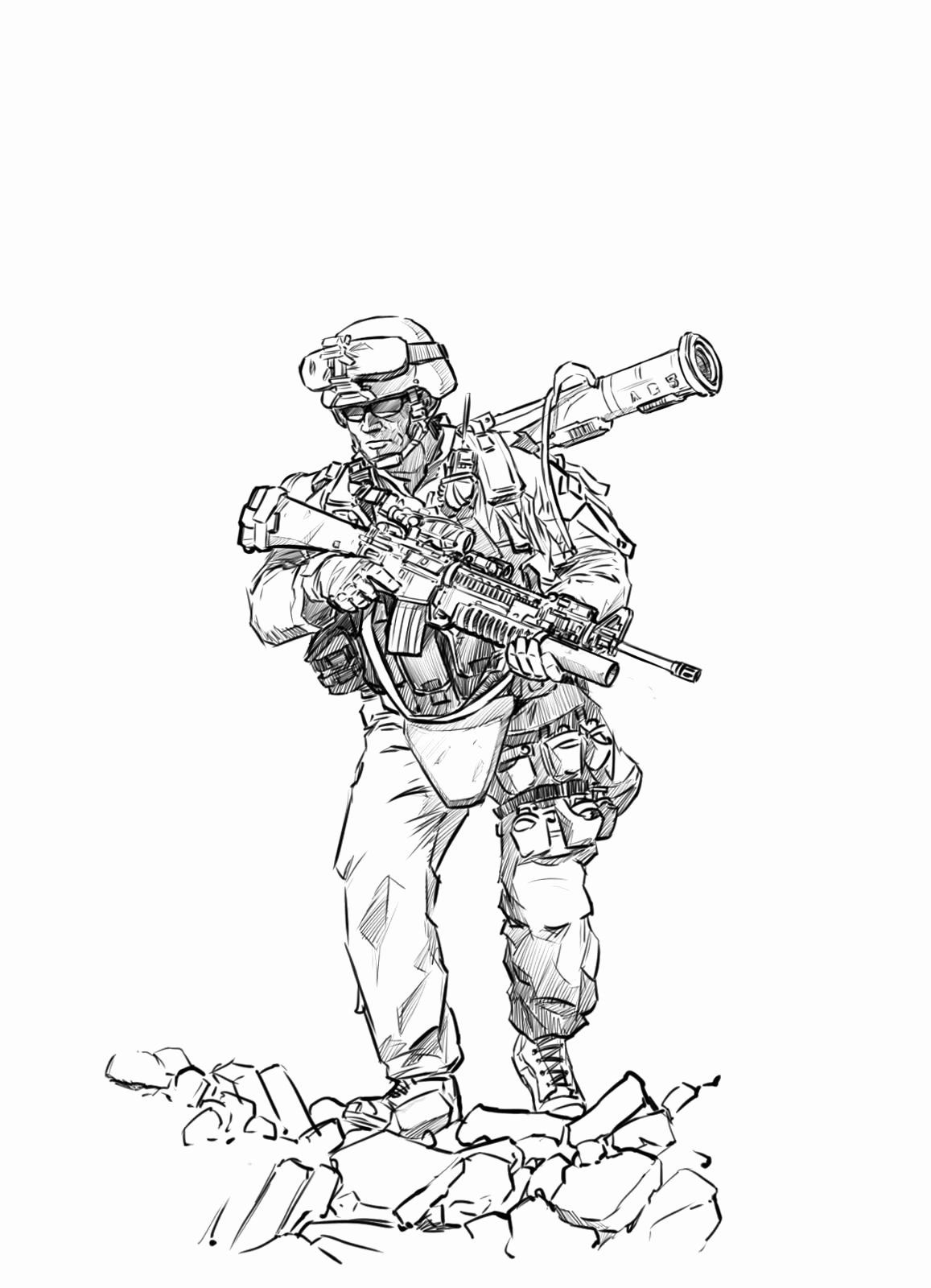 soldier coloring pages