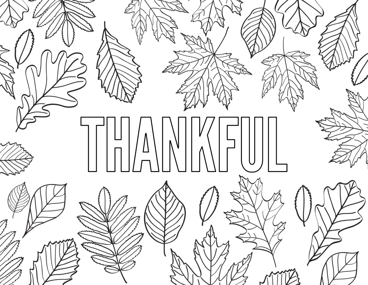 printable i am thankful for coloring pages