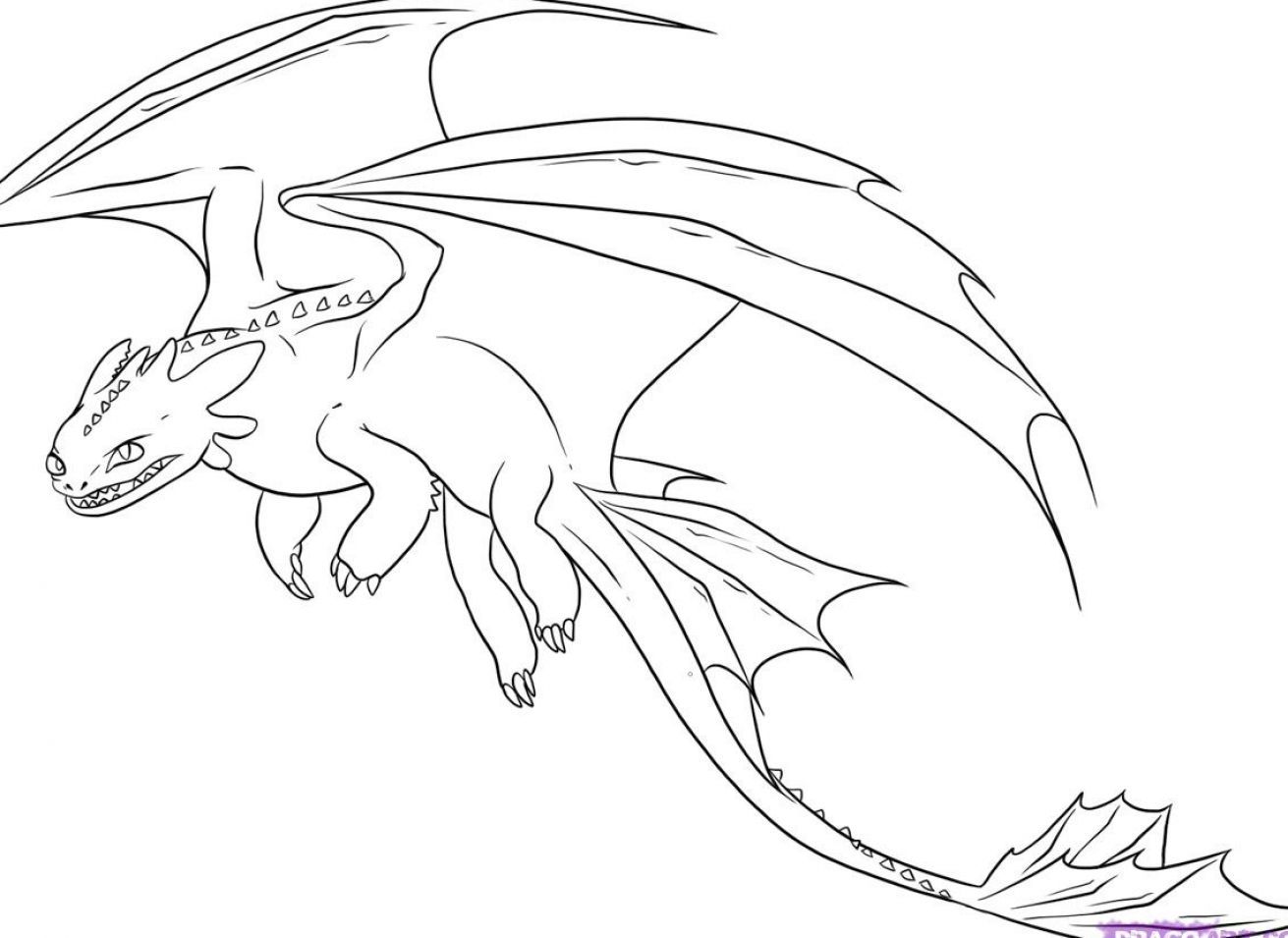 coloring pages toothless
