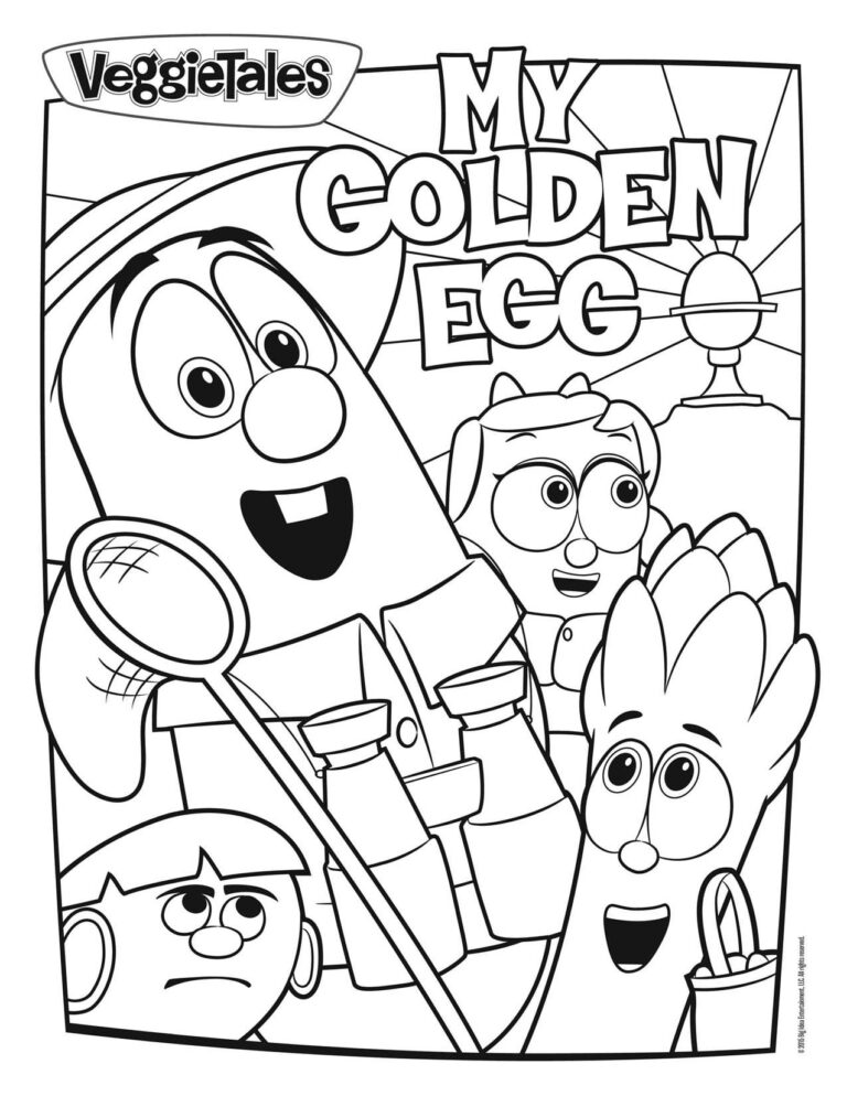 Free Veggie Tales Coloring Pages Pdf To Print - Coloringfolder.com