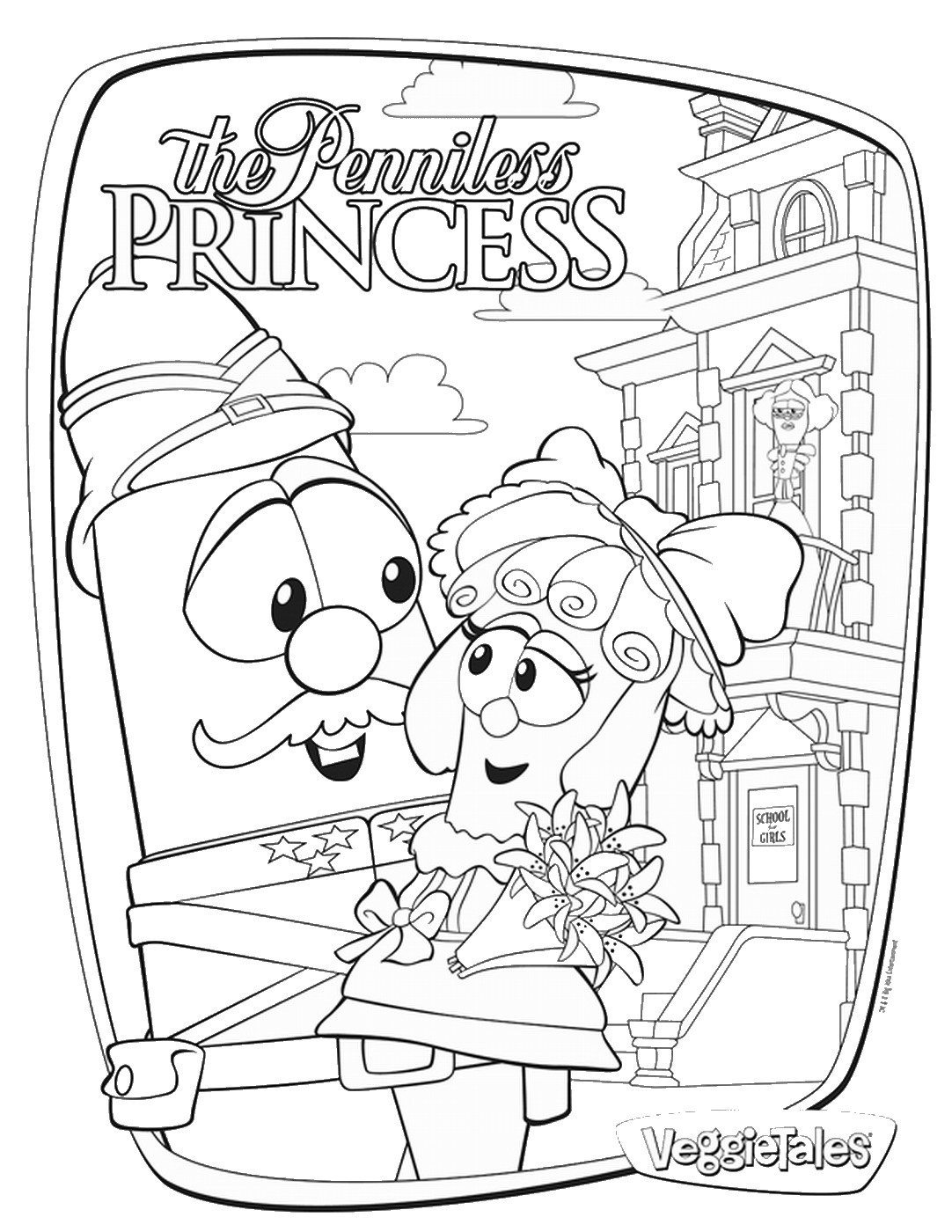 free veggie tales coloring pages