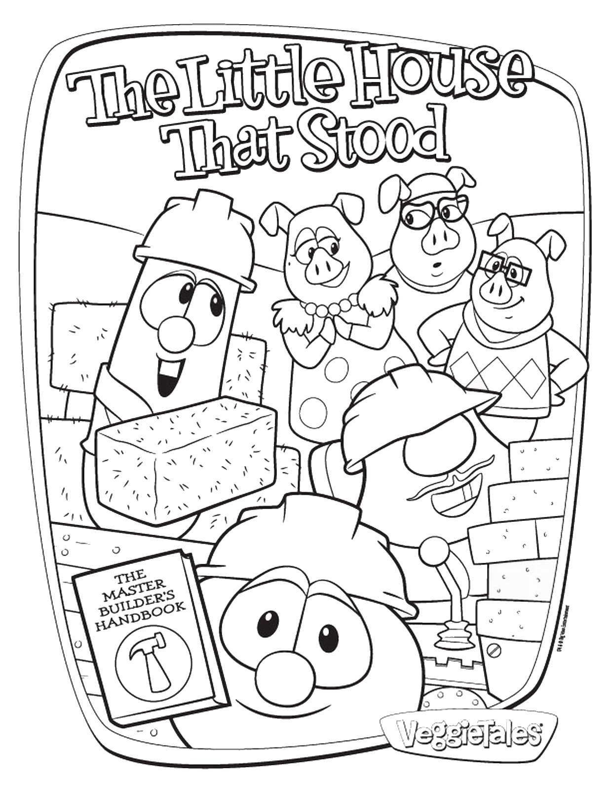 veggie tales coloring pages free