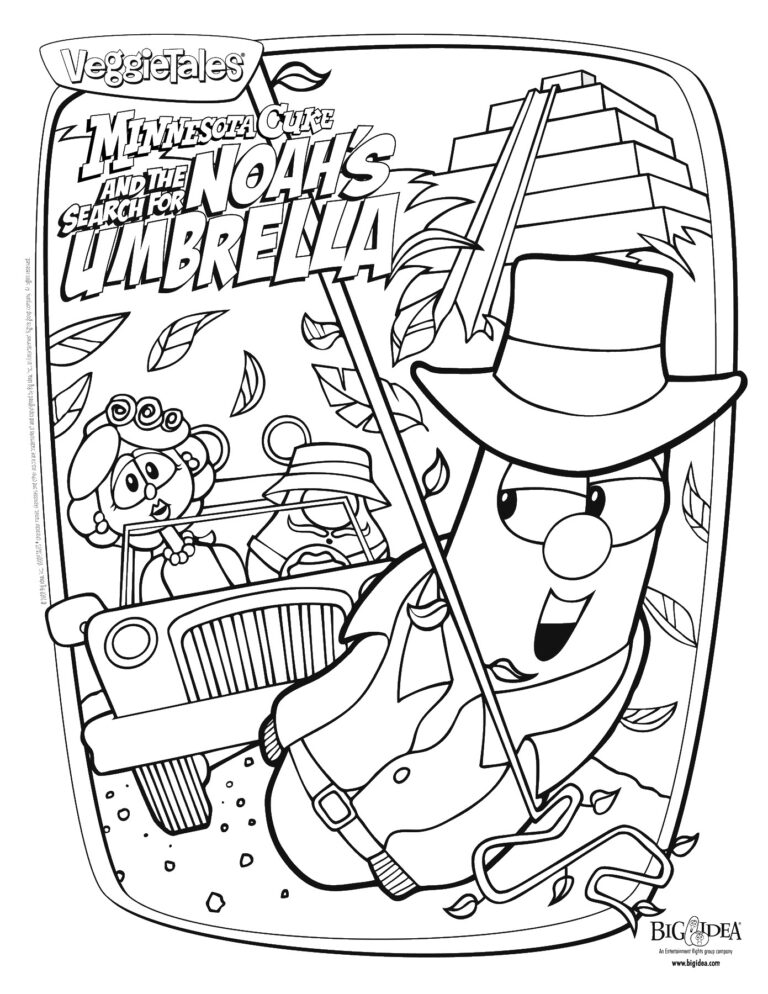 Free Veggie Tales Coloring Pages Pdf To Print - Coloringfolder.com