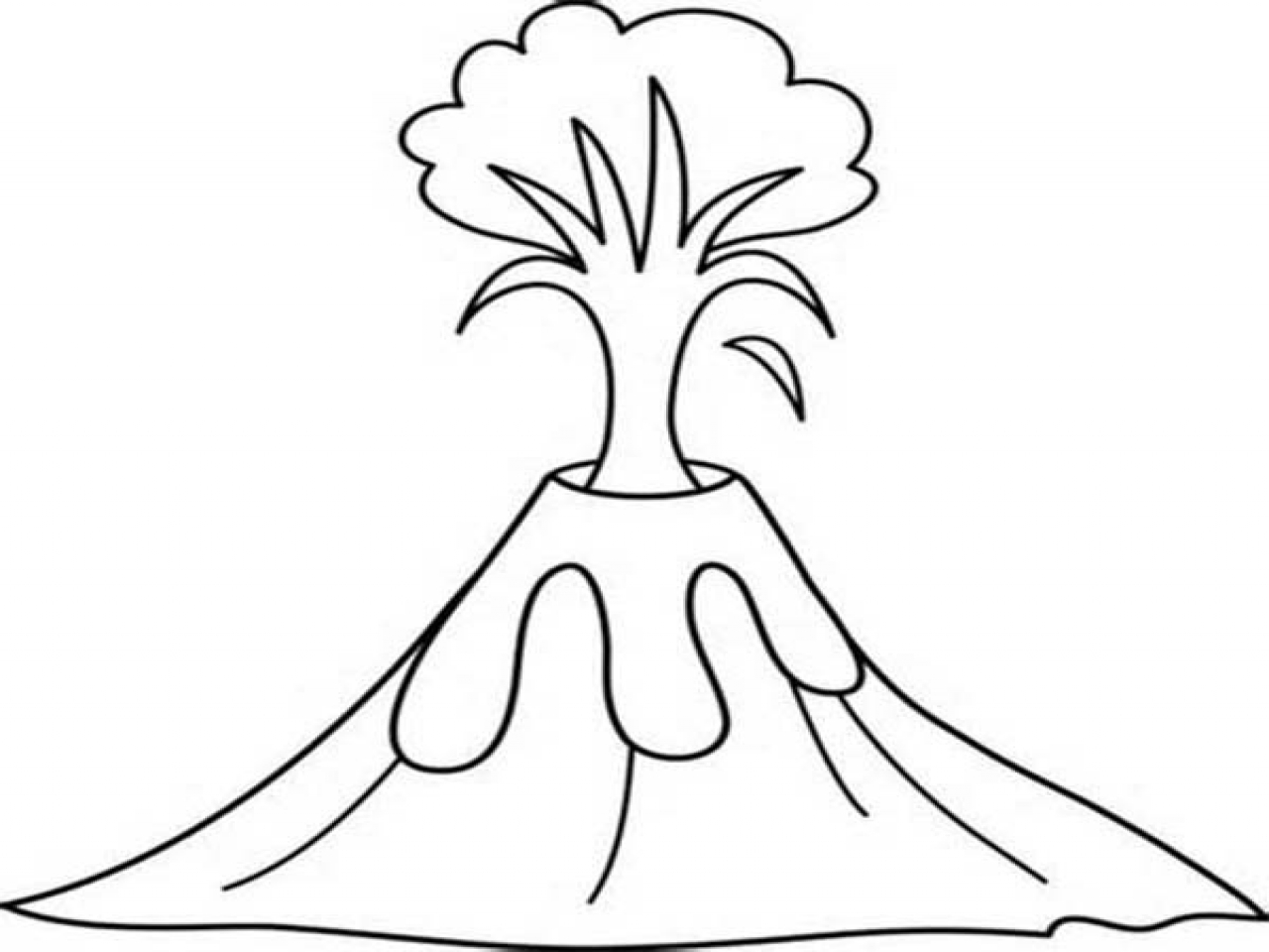 volcano coloring pages to print