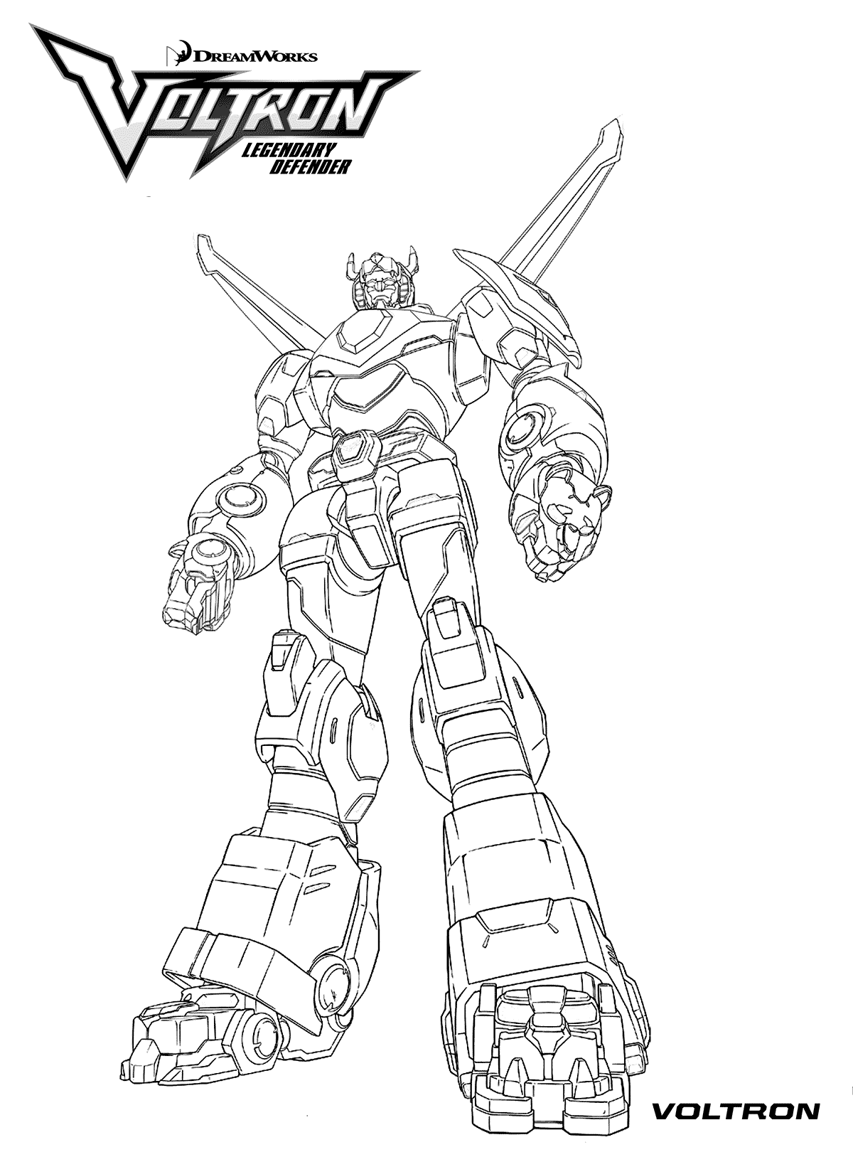 voltron coloring pages printable