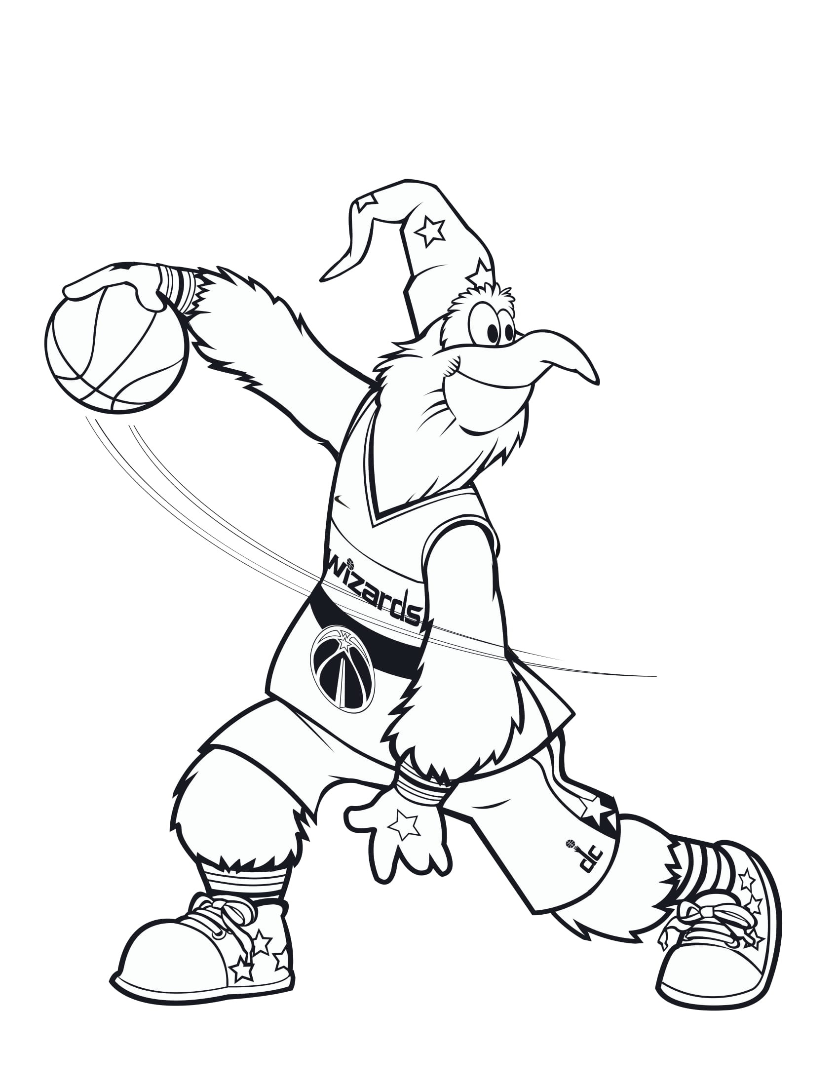 free washington wizards coloring pages