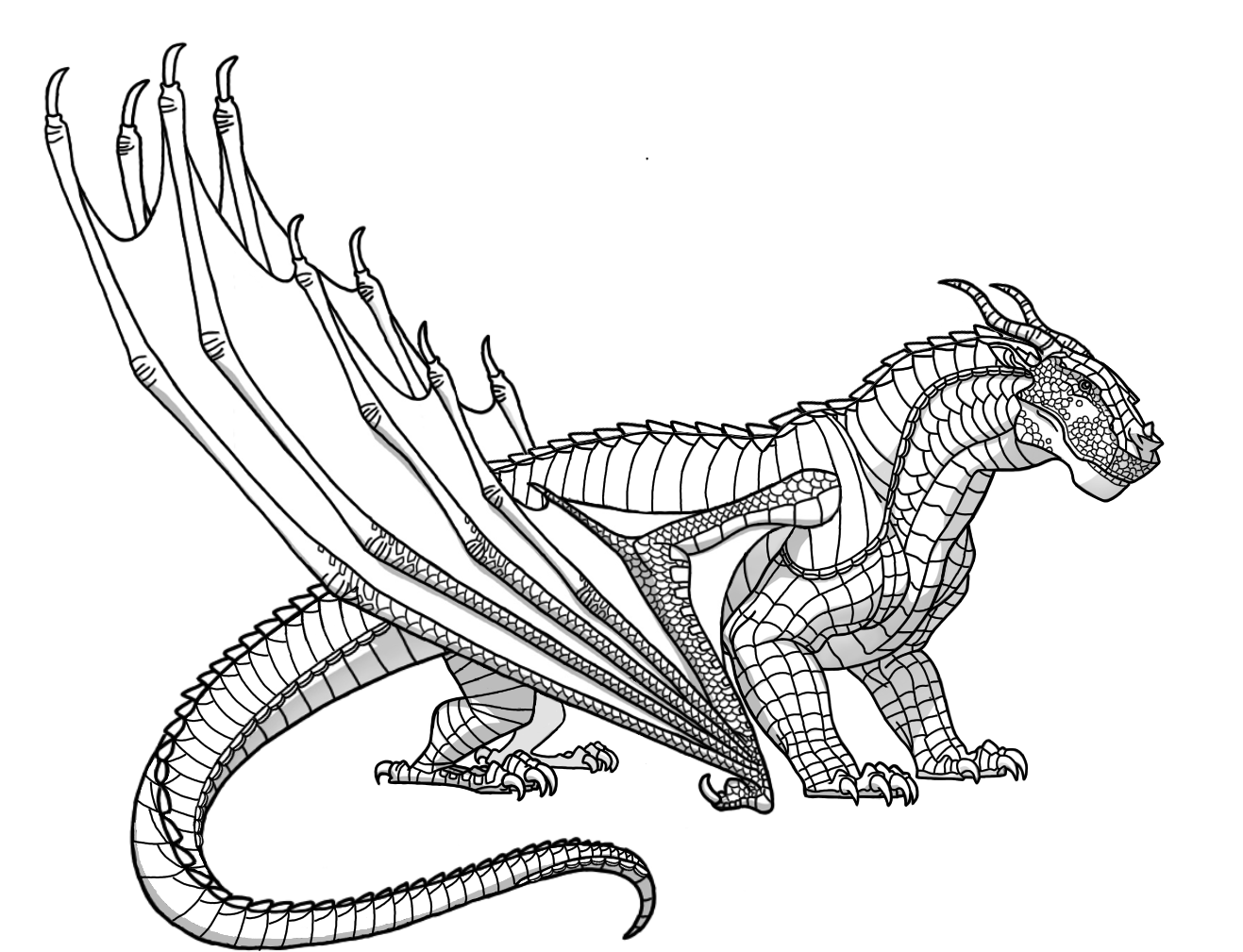 dragon coloring pages from wings of fire
