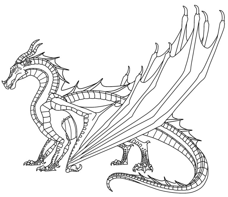 Free Wings Of Fire Coloring Pages Pdf To Print - Coloringfolder.com