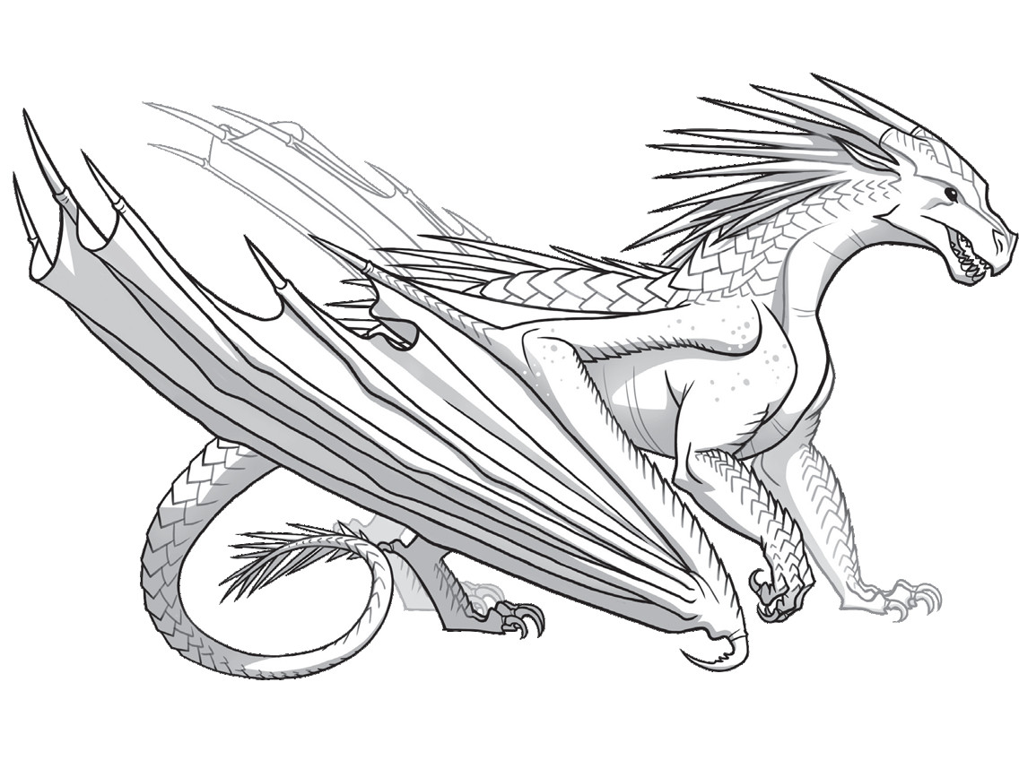 wings of fire icewing coloring pages