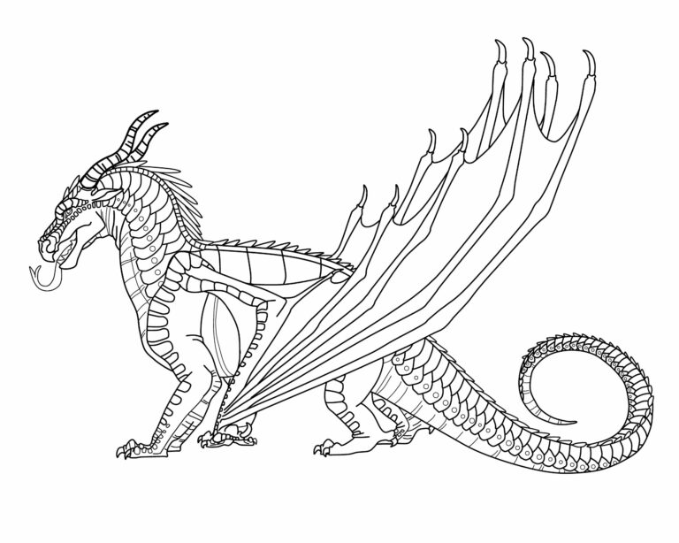 Free Wings Of Fire Coloring Pages Pdf To Print - Coloringfolder.com