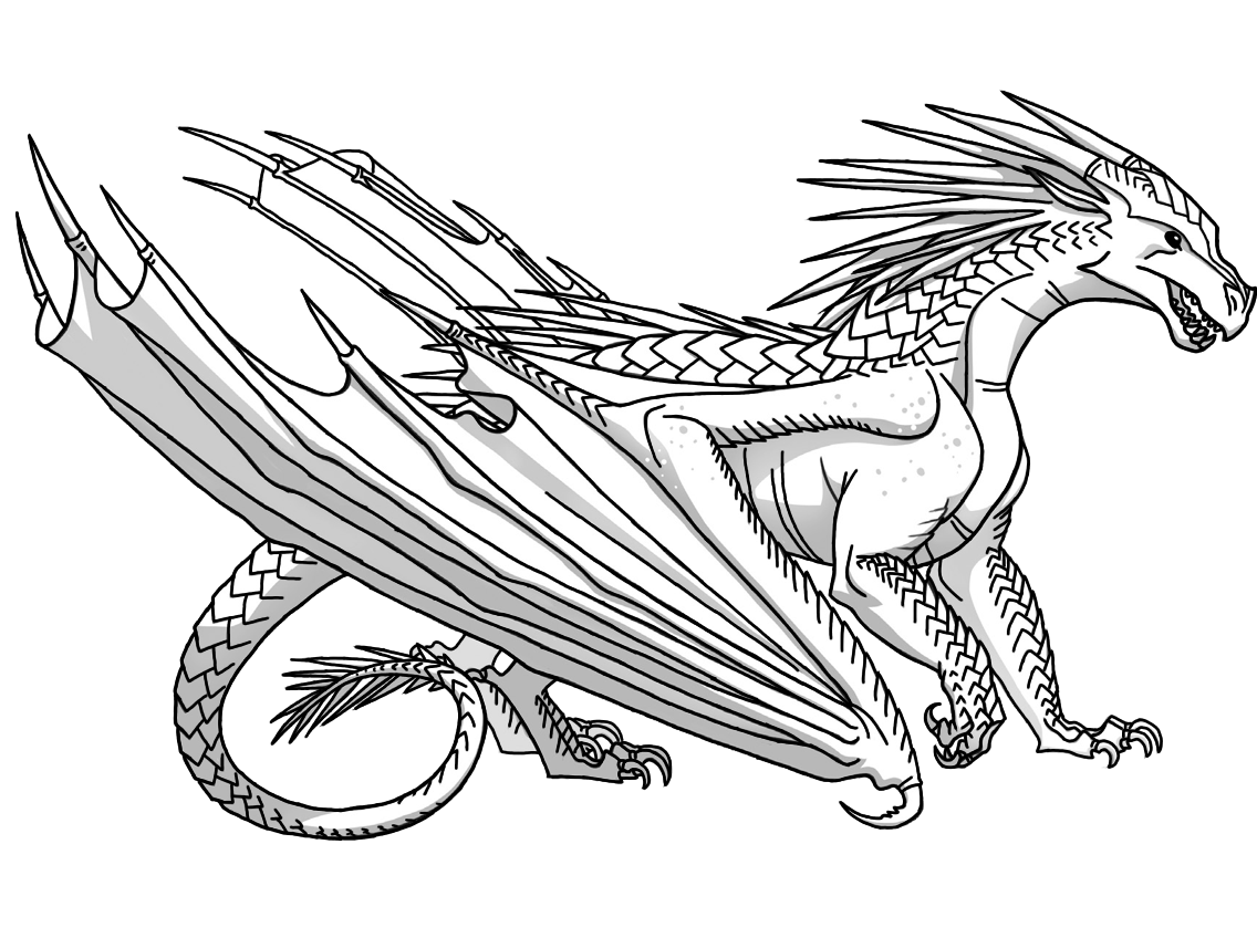 wings of fire rainwing coloring pages