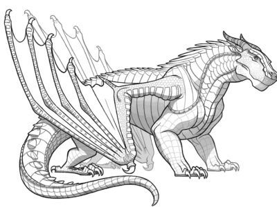 wings of fire sandwing coloring pages