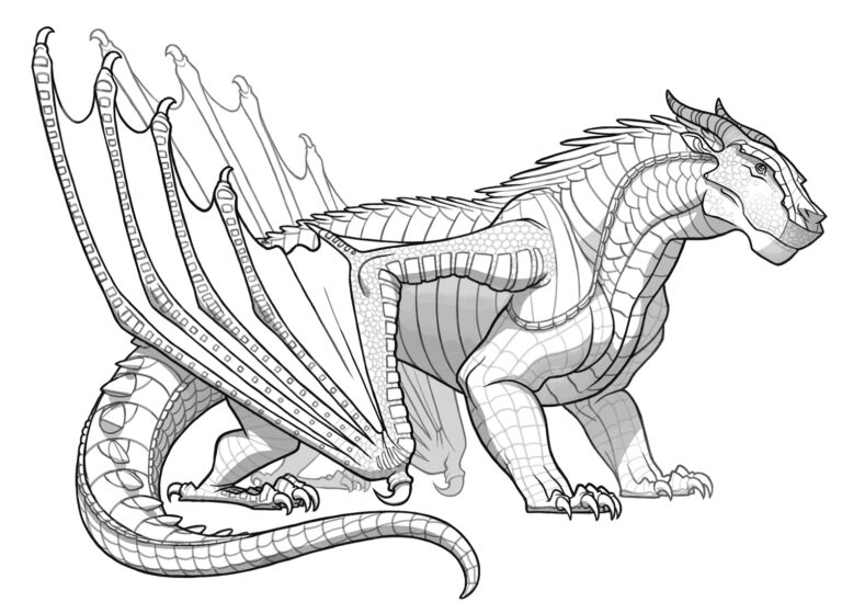 Free Wings Of Fire Coloring Pages Pdf To Print - Coloringfolder.com