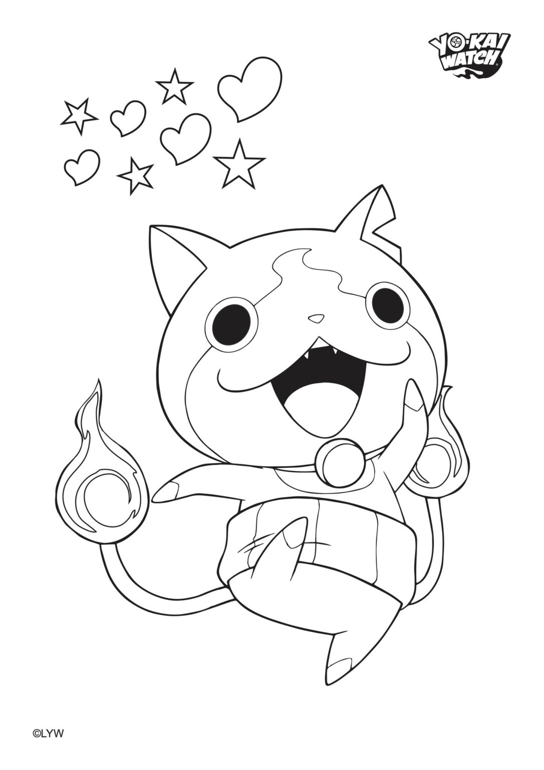 Free Yo Kai Watch Coloring Pages Pdf - Coloringfolder.com