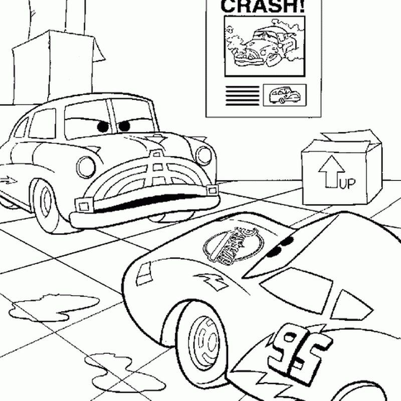 free lightning mcqueen coloring page