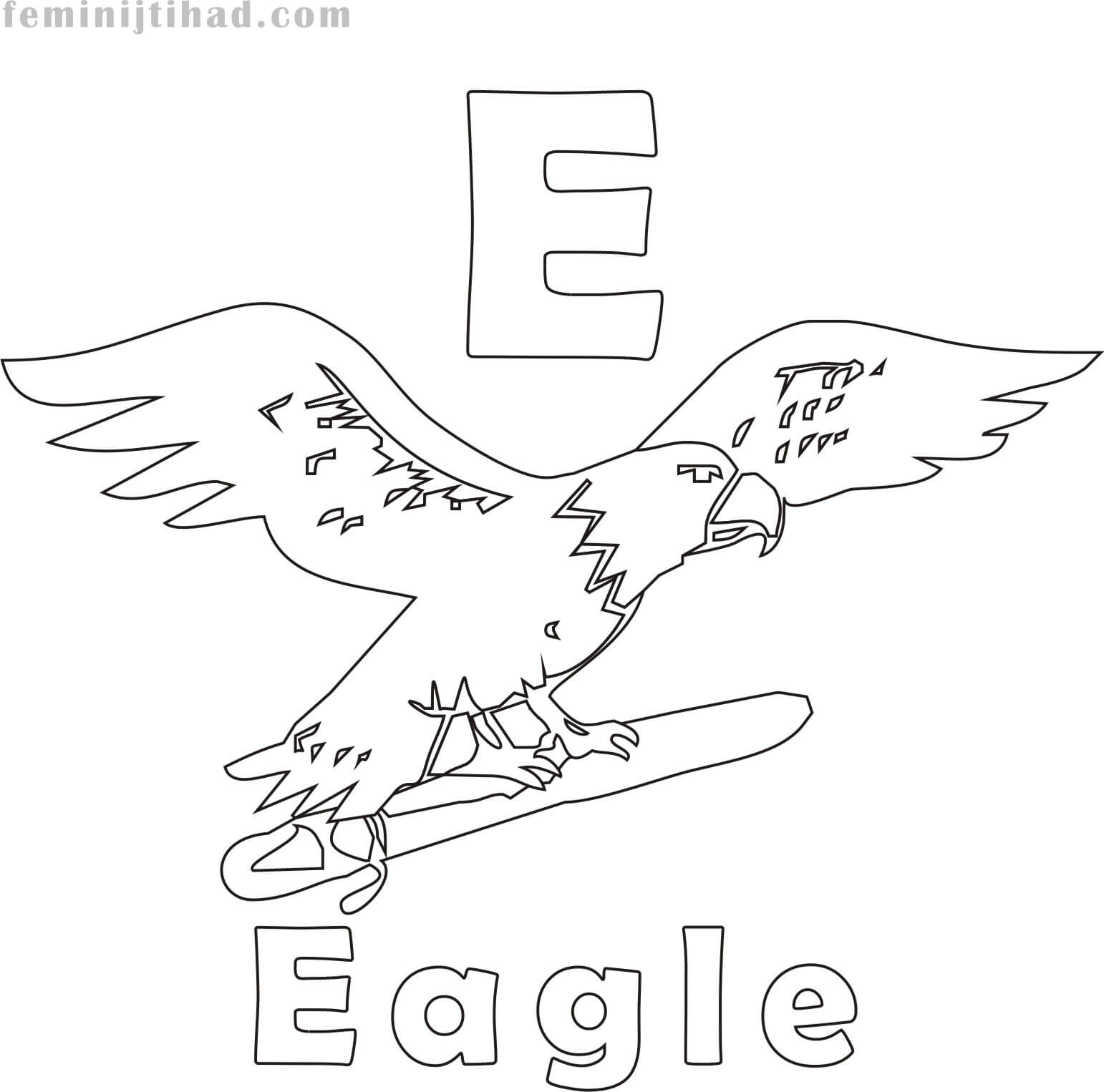 free printable eagle coloring page