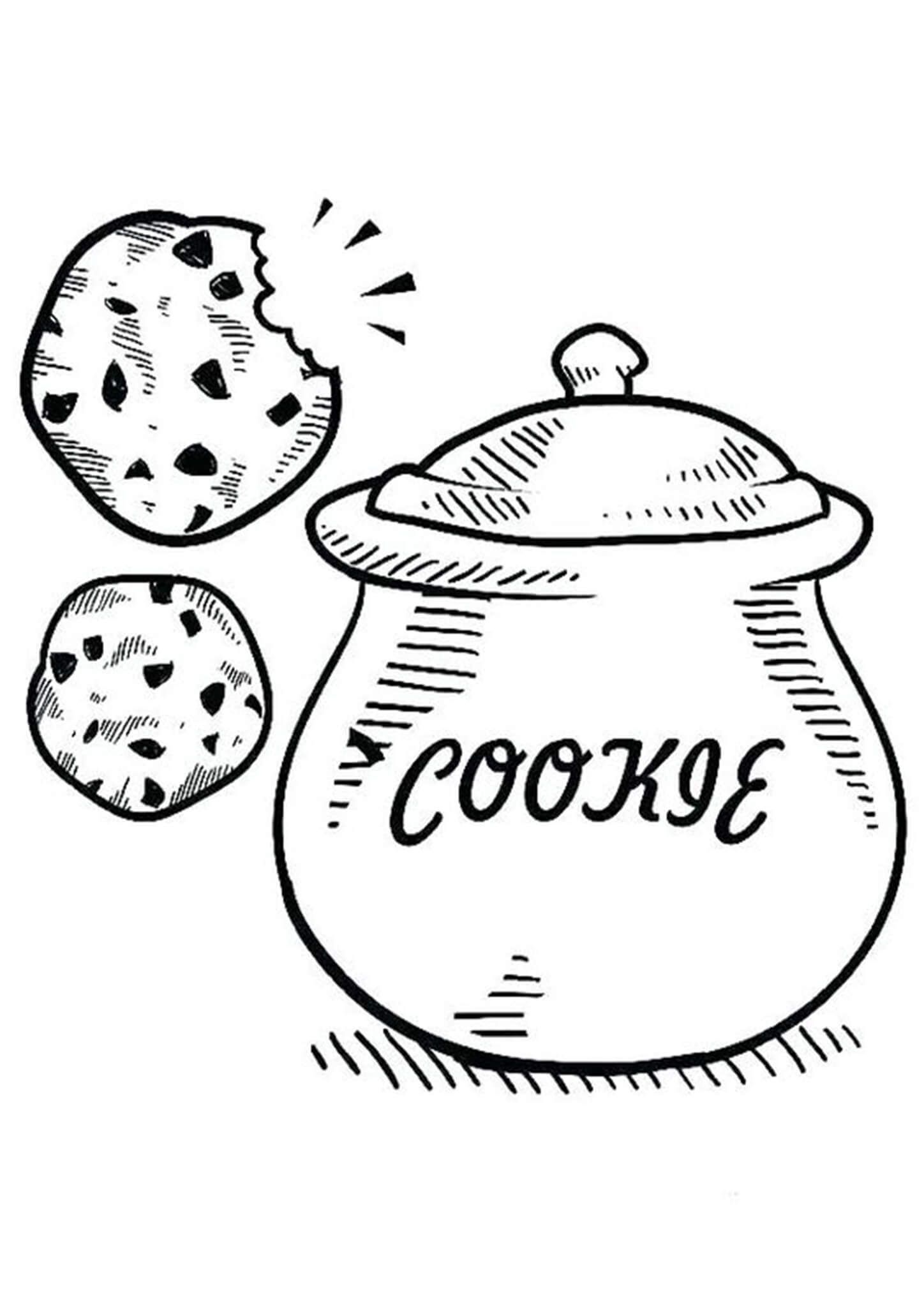 cookie coloring pages