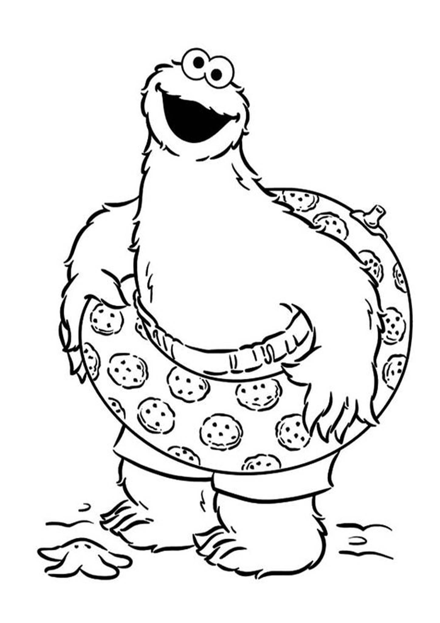 cookie monster coloring pages