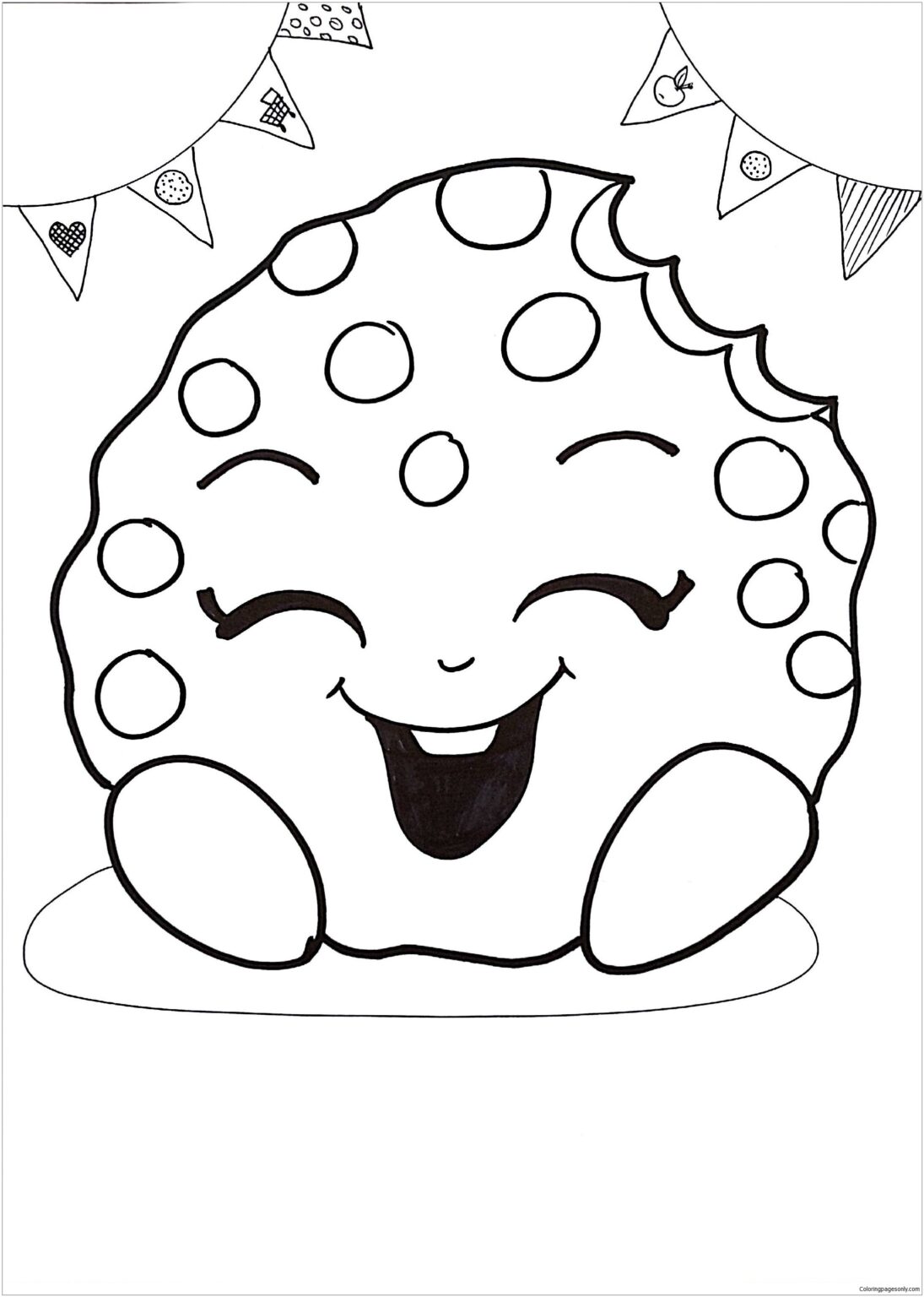 Freee Cookie Coloring Pages Pdf For Kids - Coloringfolder.com