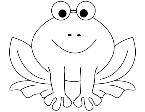 frog coloring pages kids