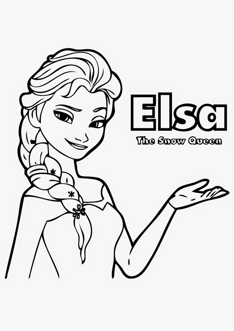 frozen coloring pages elsa