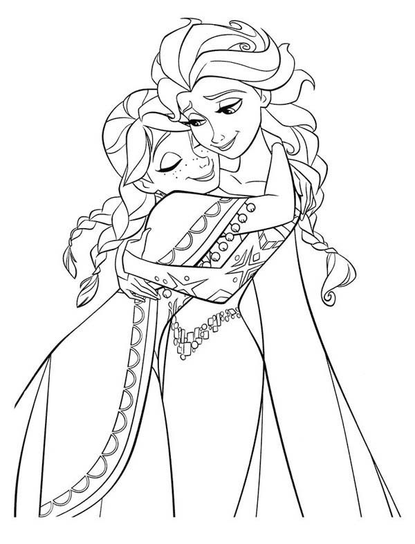 frozen coloring pages for girls