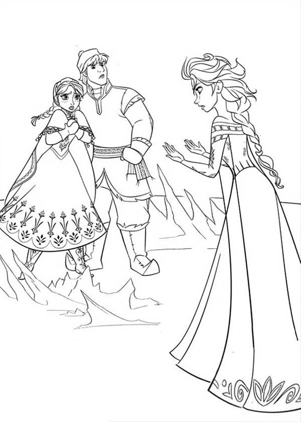 frozen coloring pages free printable