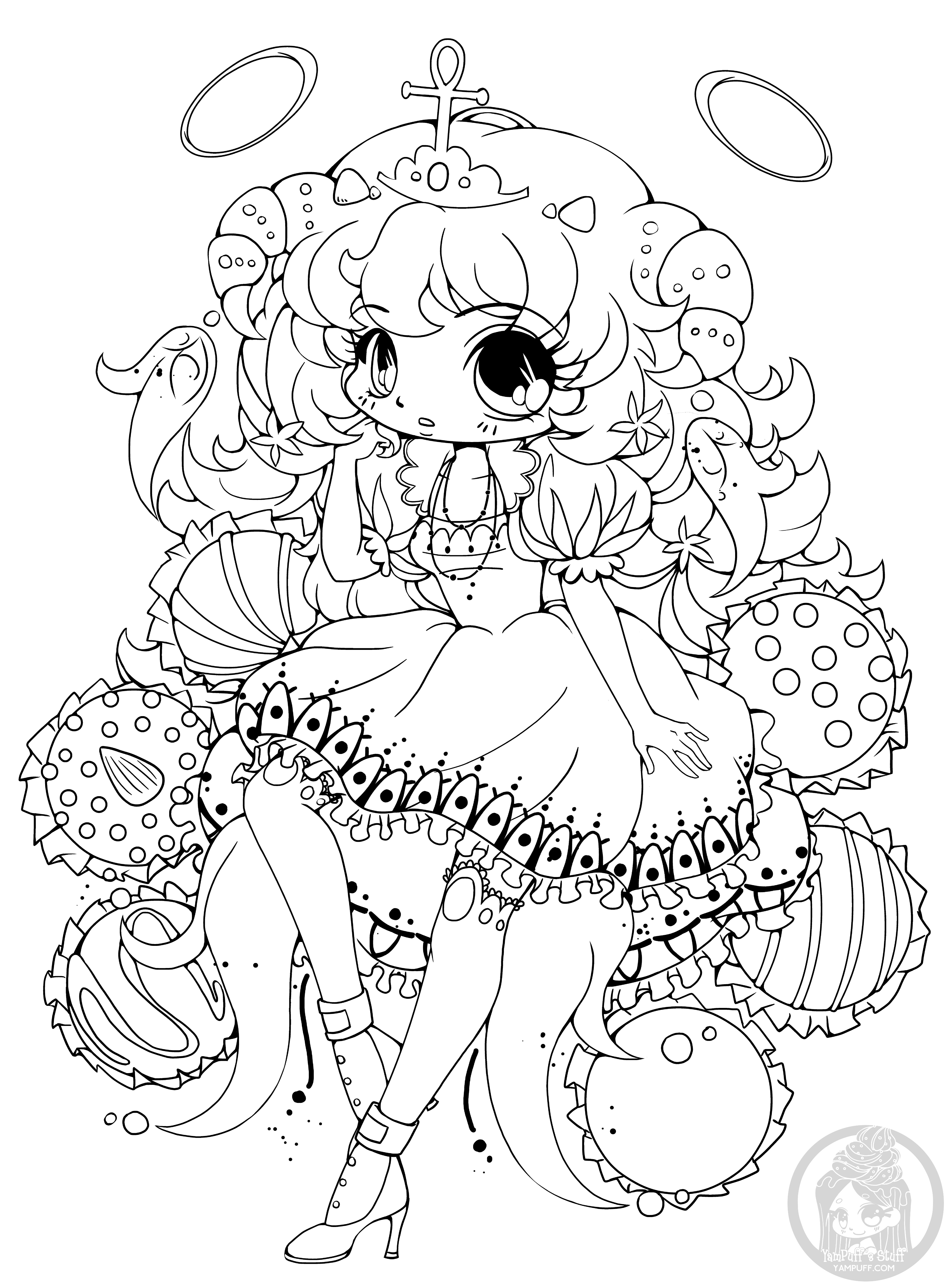 anime chibi coloring pages