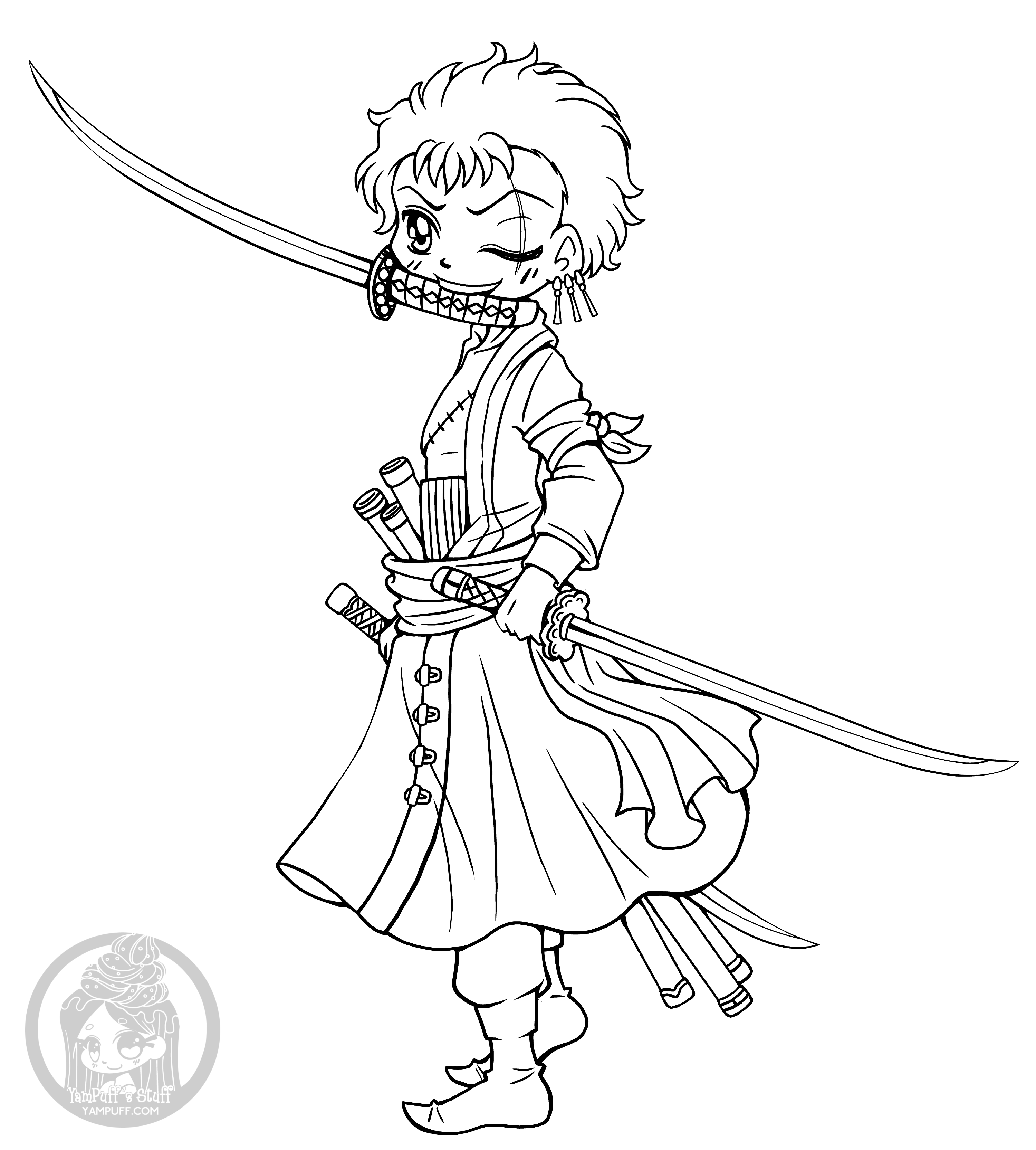 coloring pages chibi