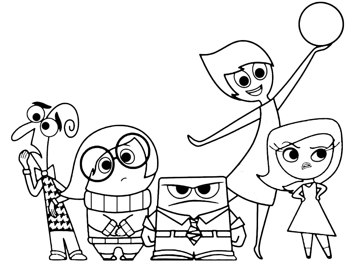 coloring pages of inside out