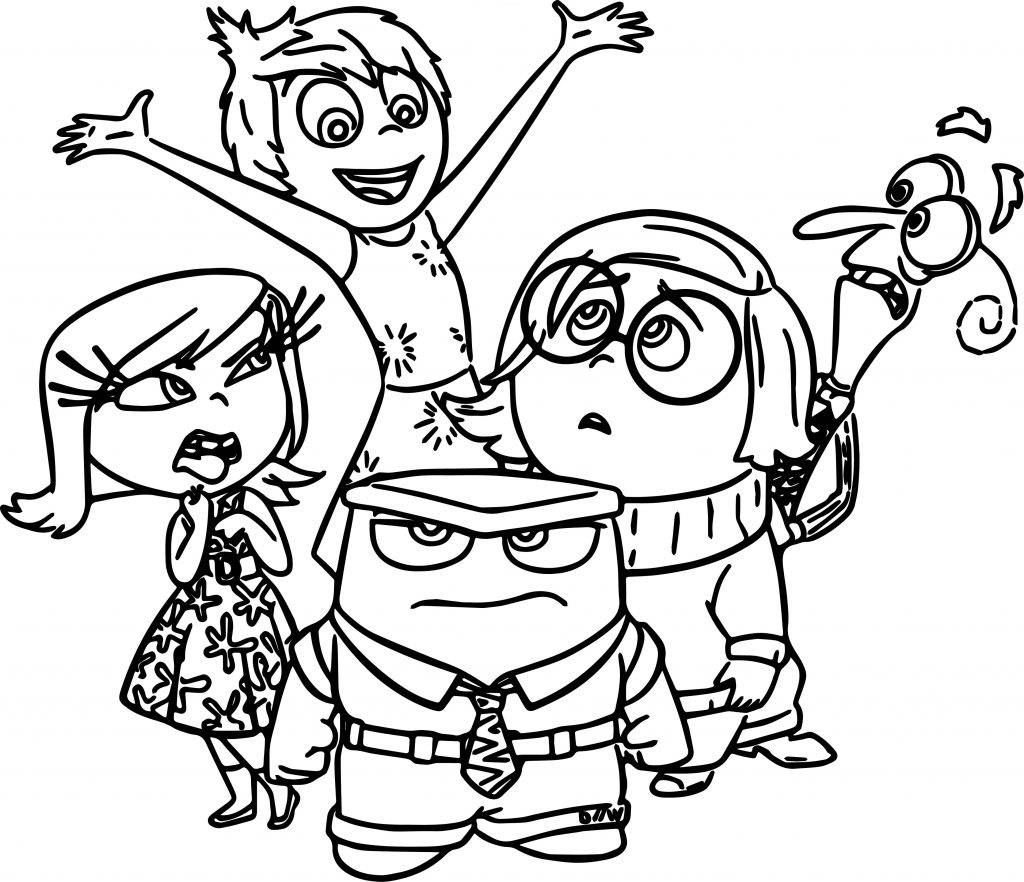 inside out characters coloring pages