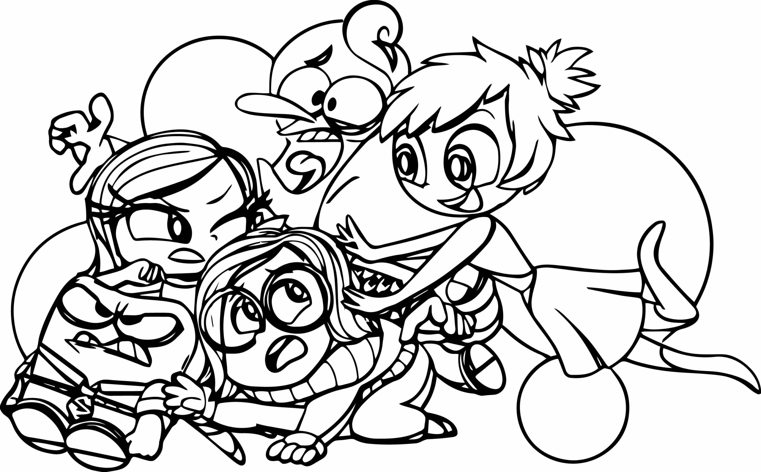 inside out coloring pages all characters