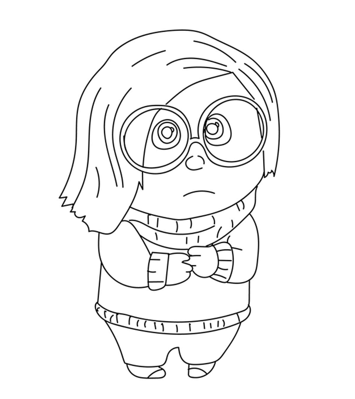 sadness inside out coloring pages