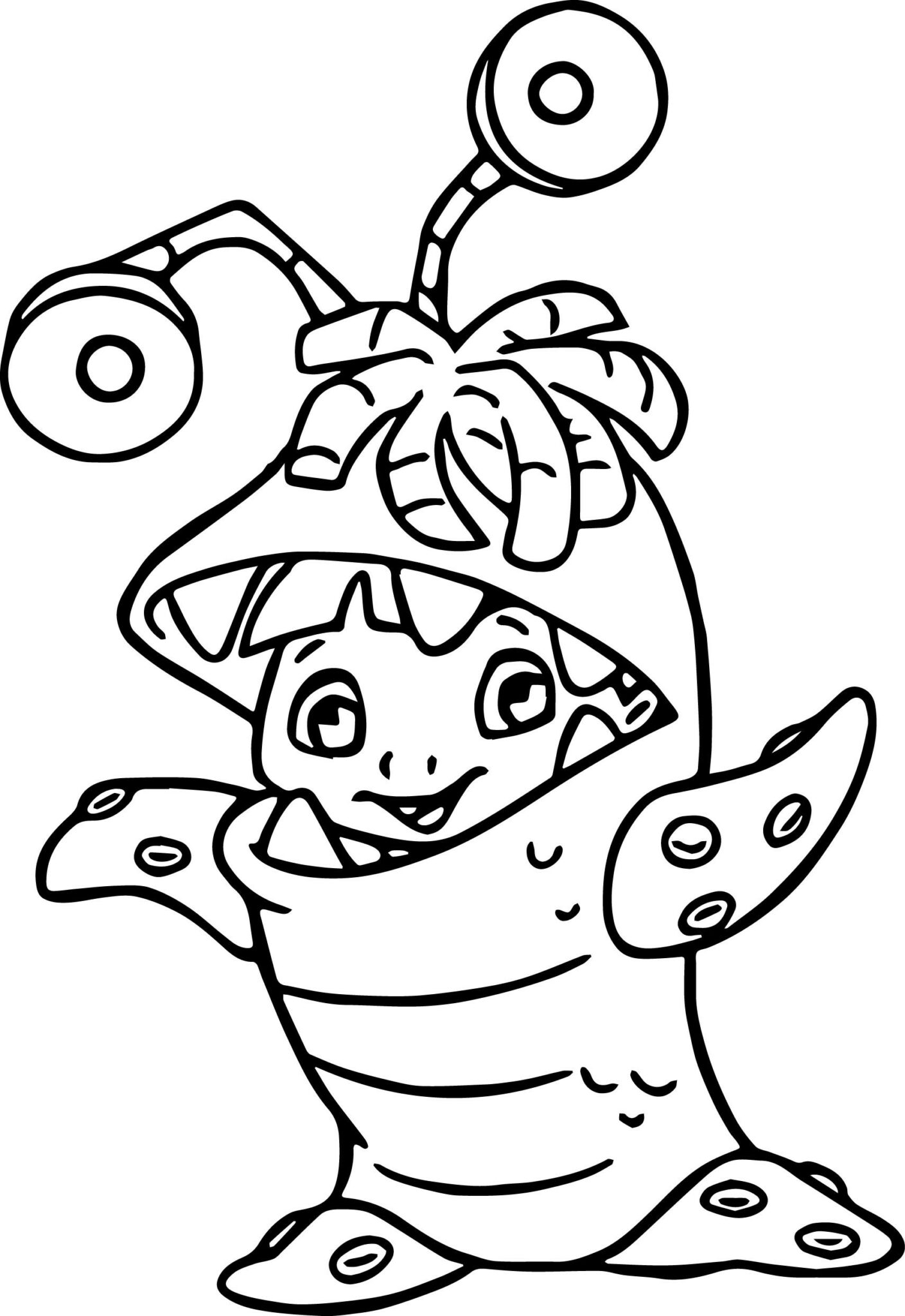 Funny Monster Inc Coloring Pages - Coloringfolder.com