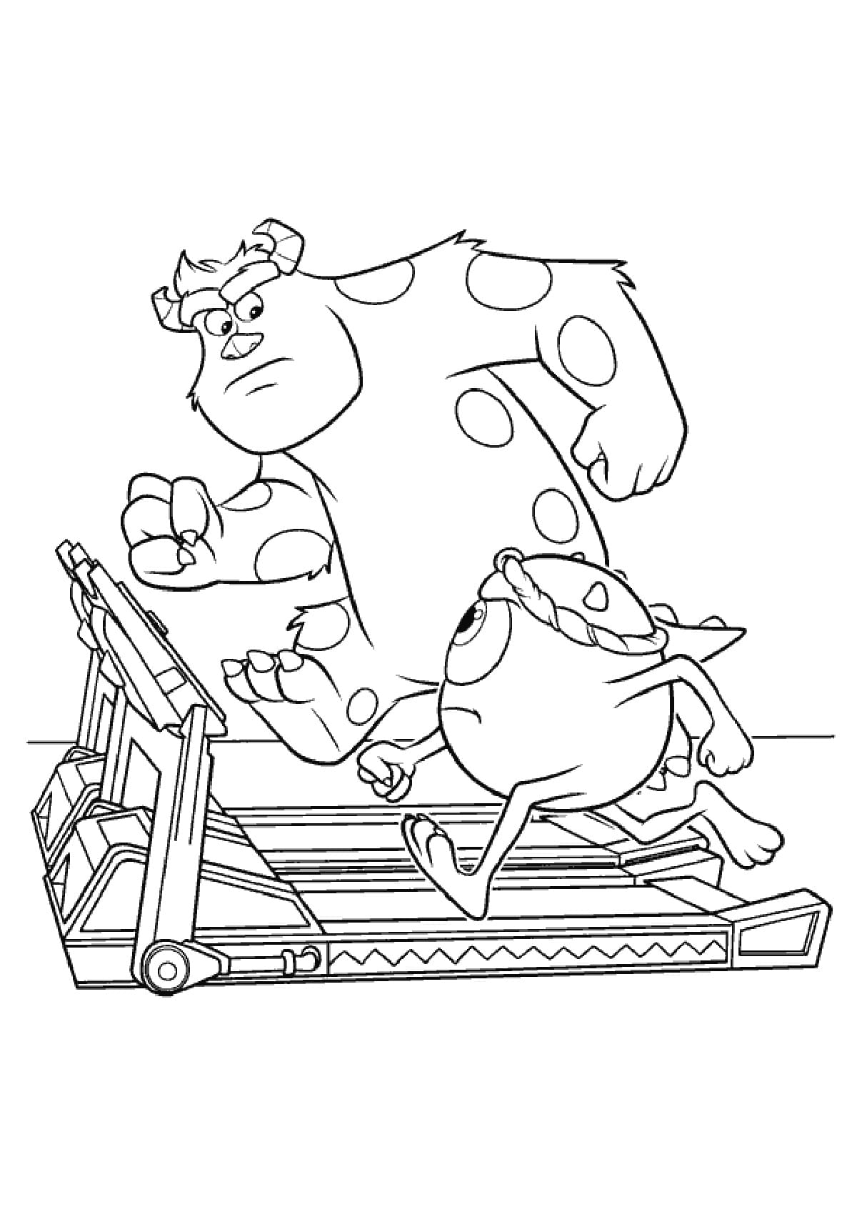 disney coloring pages monsters inc