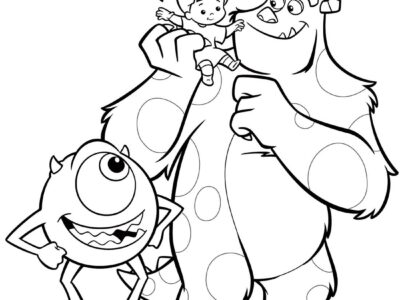 monsters inc coloring pages free