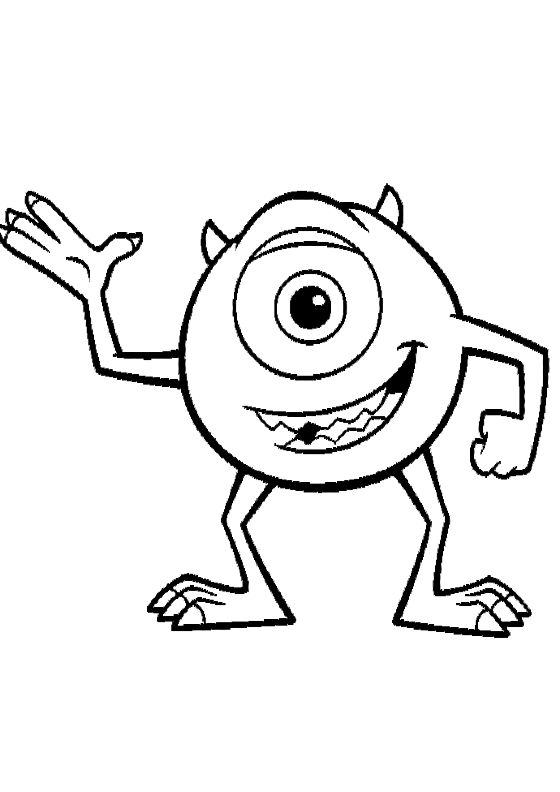 monsters inc coloring pages mike